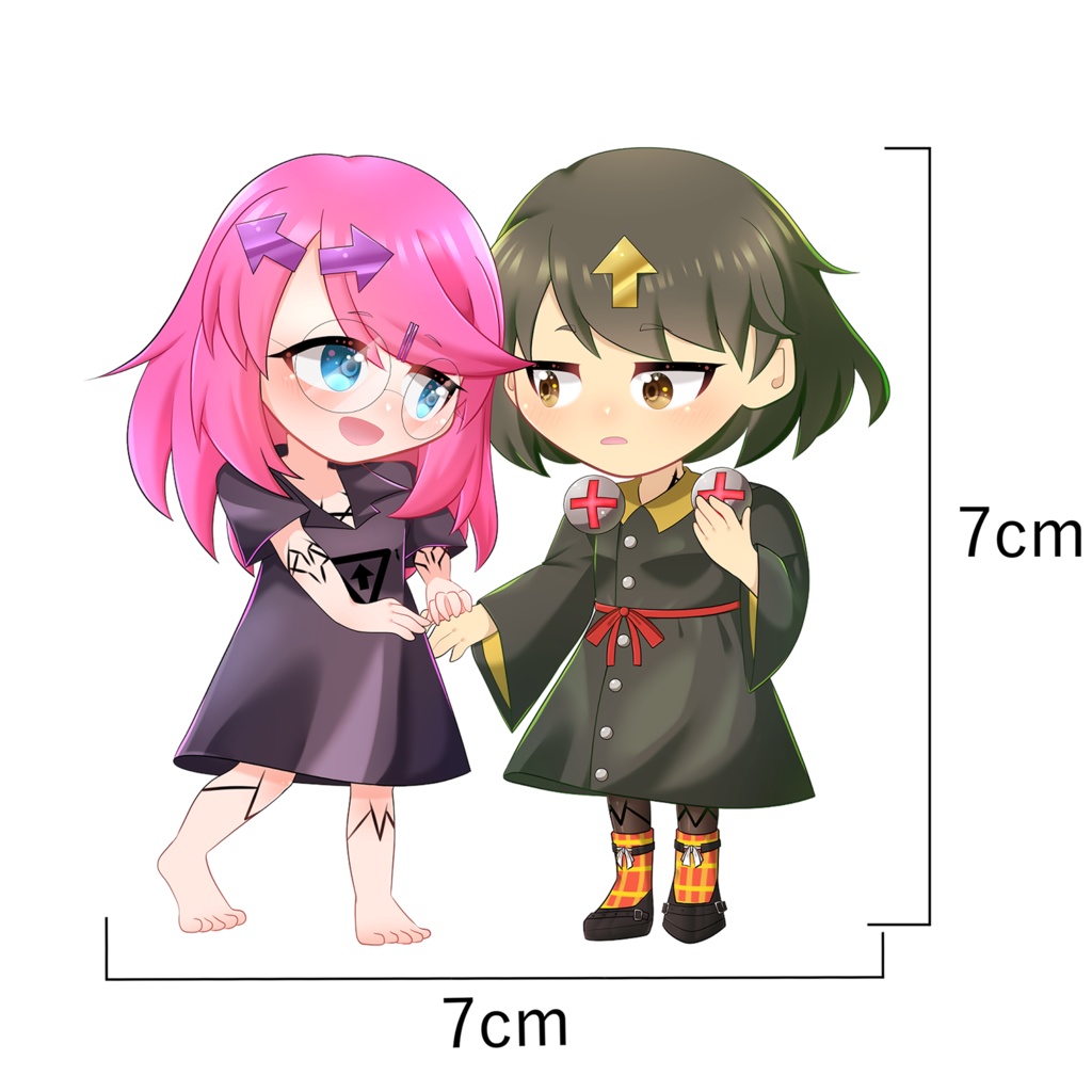 うちのこディライラ＆公式ディライラ　オーロラ加工アクリルキーホルダー