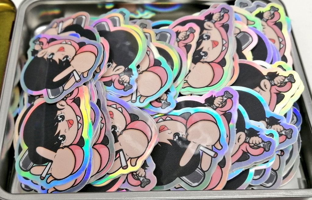 (完売)【限定版】ステッカー6種類 + キラバッチ + 電子書籍【だばちゃんスーパートリップセット】