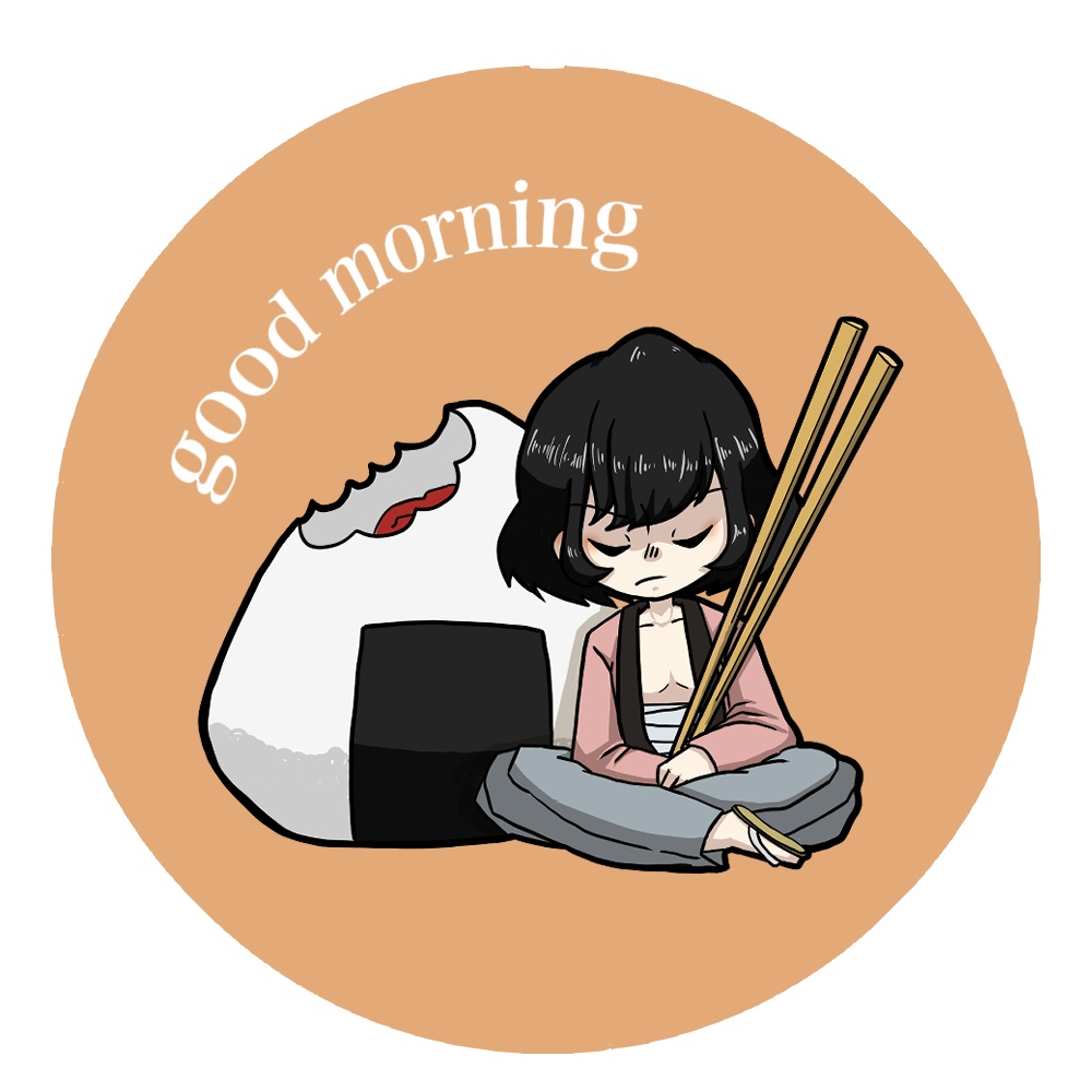 朝ごはん缶バッジ【石川五ェ門】