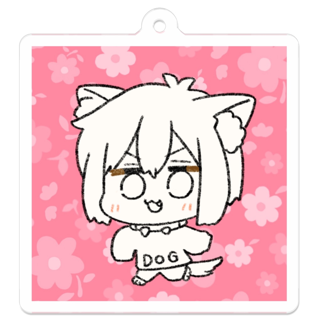 てけてけチビ犬アクリルキーホルダー