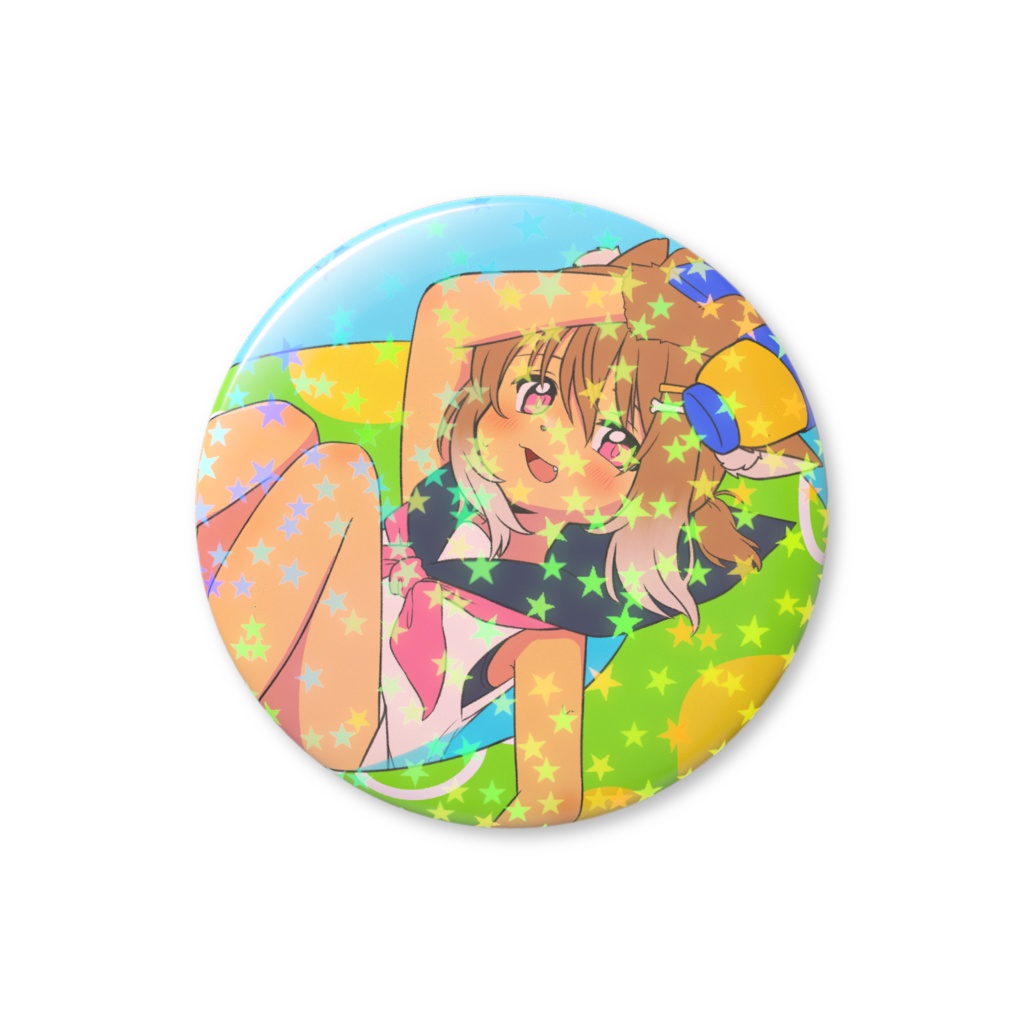 summer!な狗柴のホログラム缶バッジ