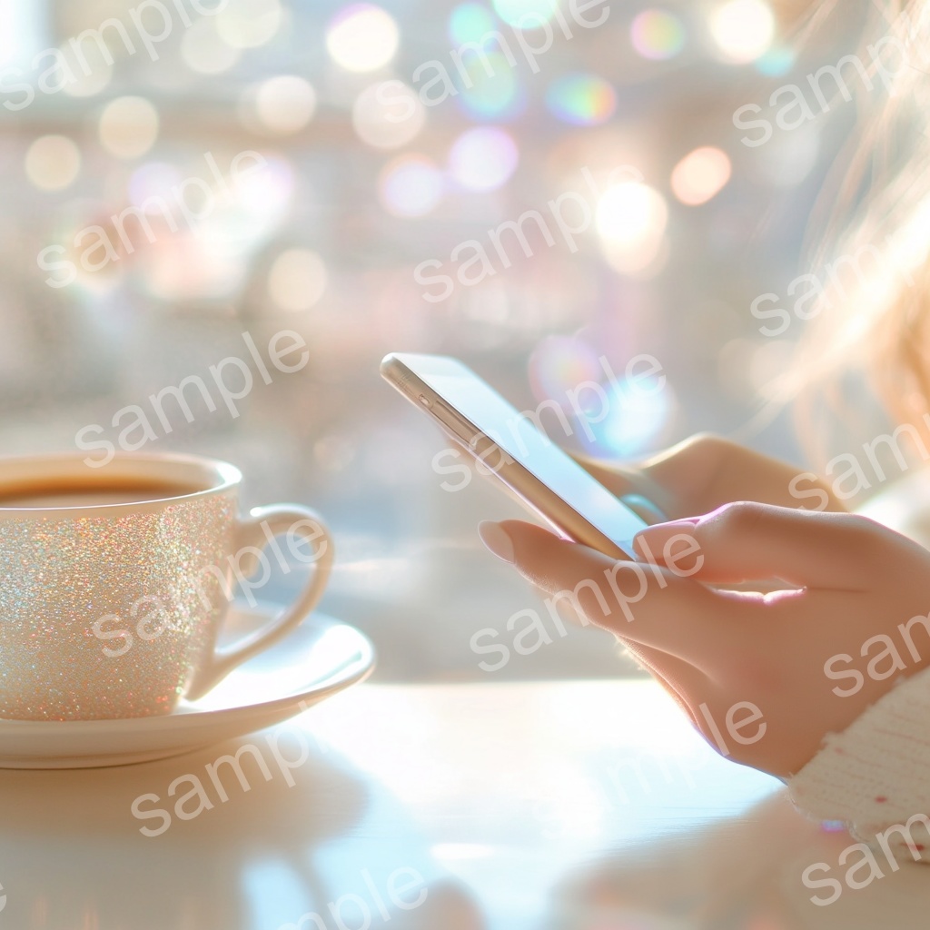 【人物あり|パソコン×カラフル上品女性】透明感のあるビジュアル素材5枚セット vol.6