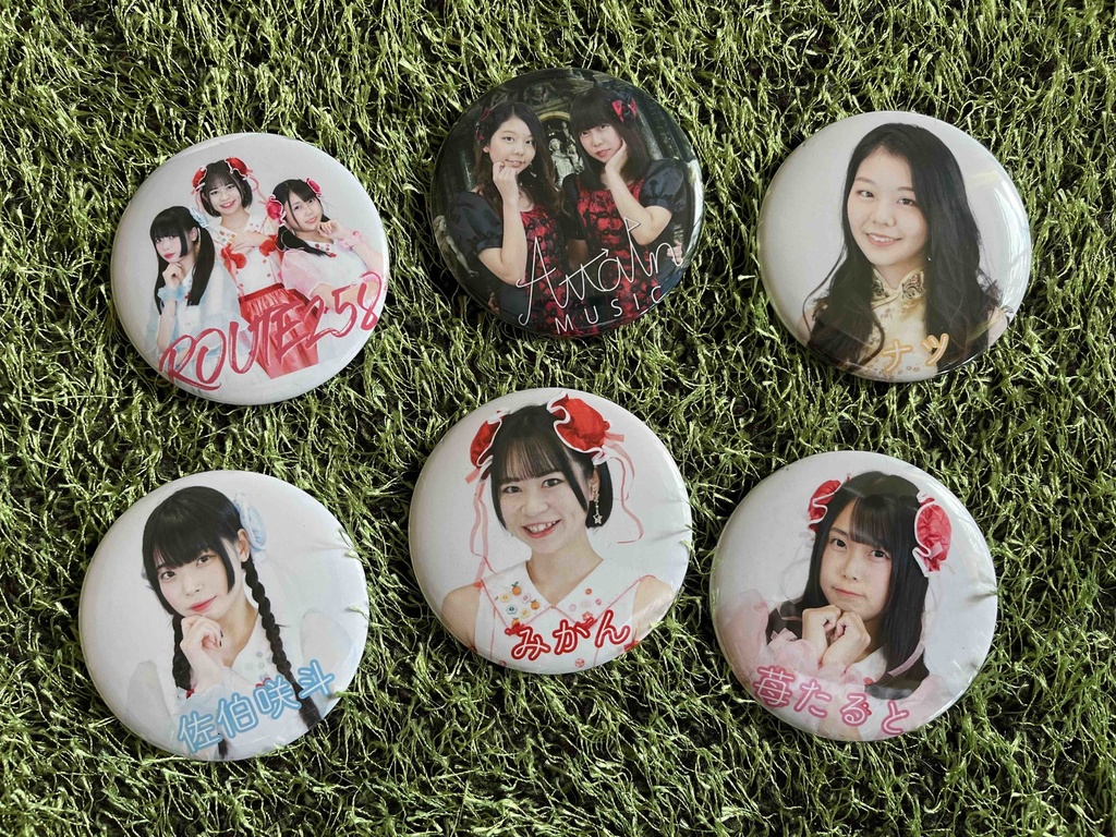 【AME】5.7cm大きめ缶バッヂ