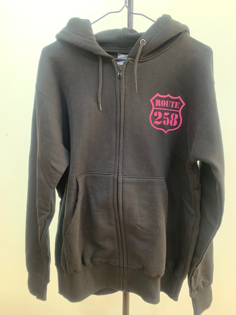 Route258ロゴパーカー(パイル生地か裏起毛、ロゴの色も変更可能)