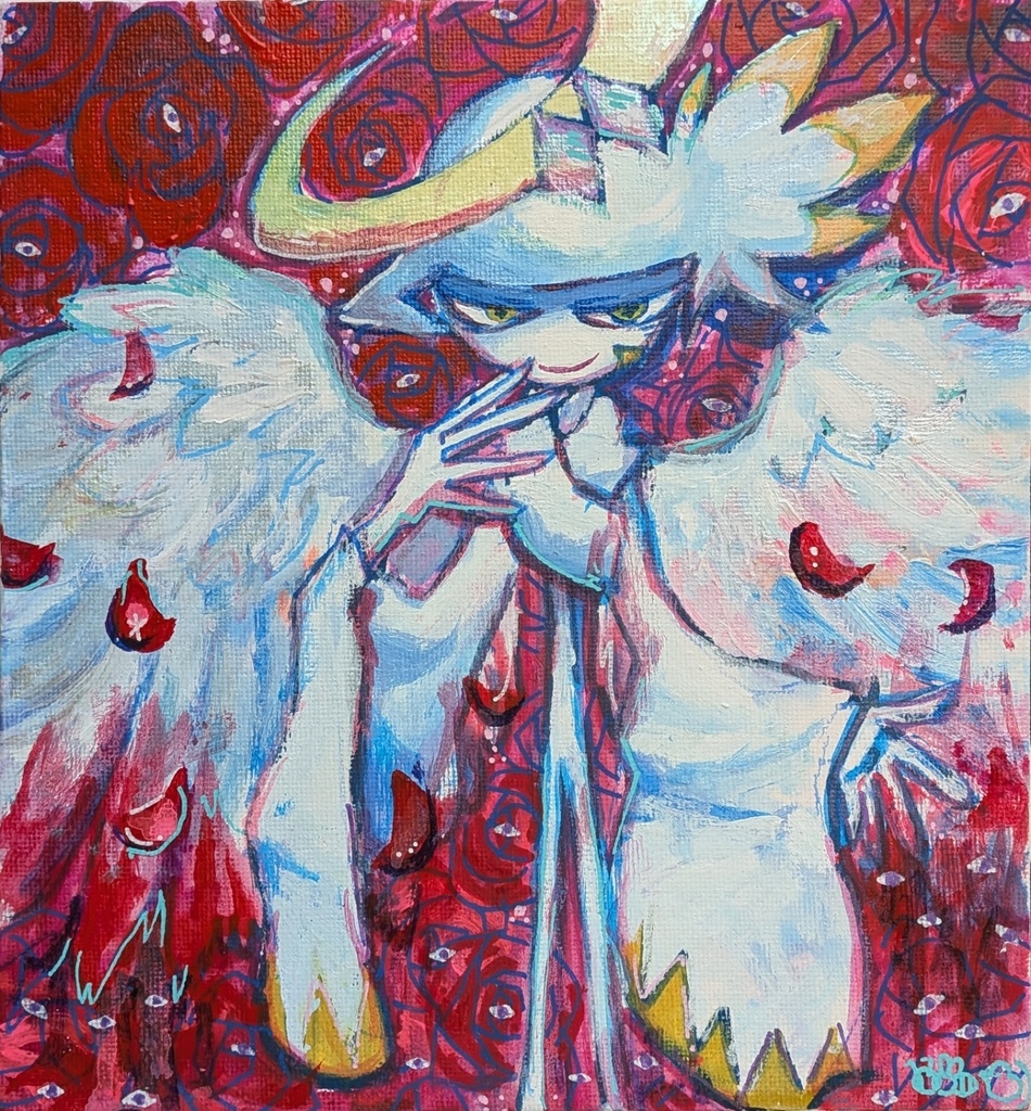 キャンバスイラスト「はくろ」