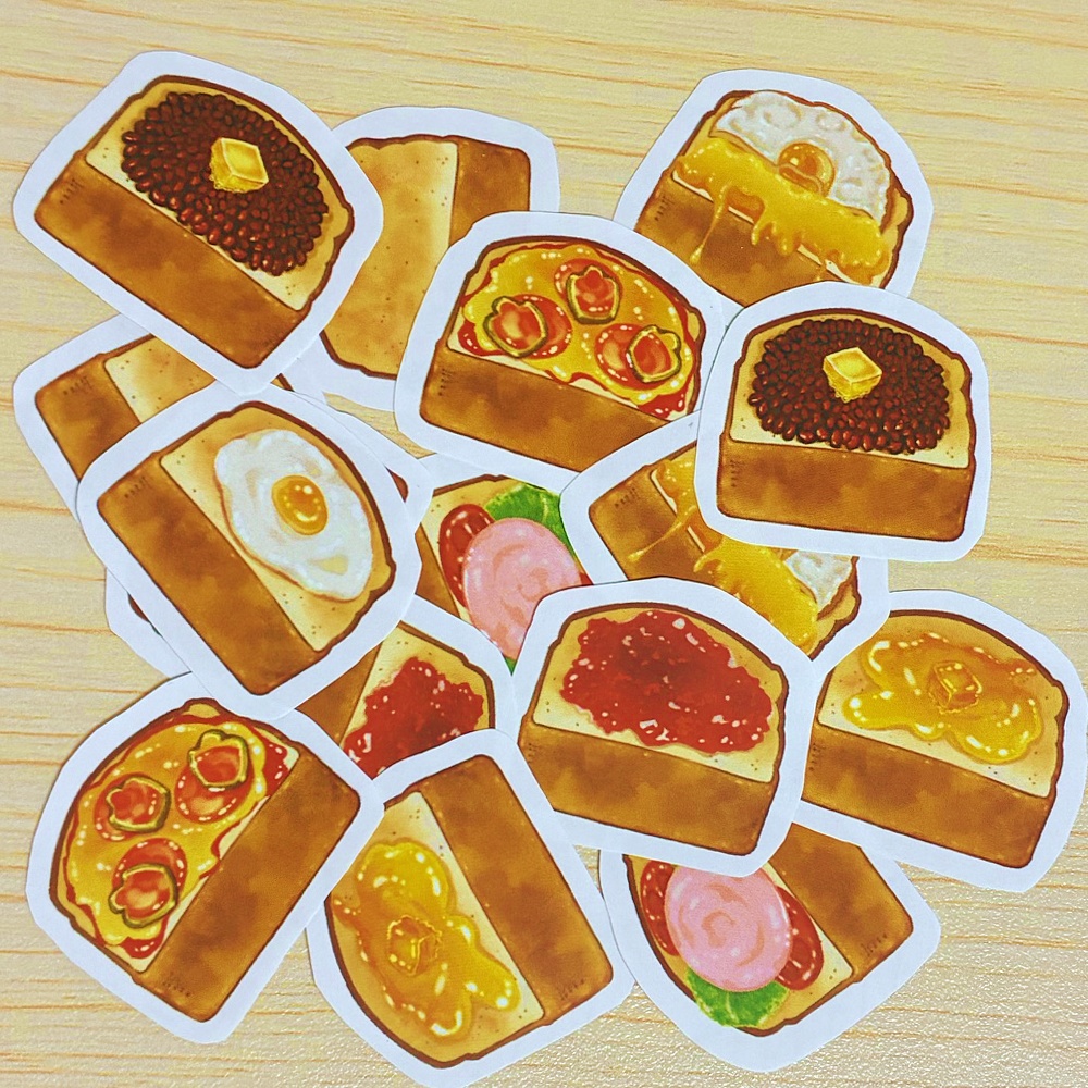 【送料込み】朝食パンシリーズ【フレークシール】