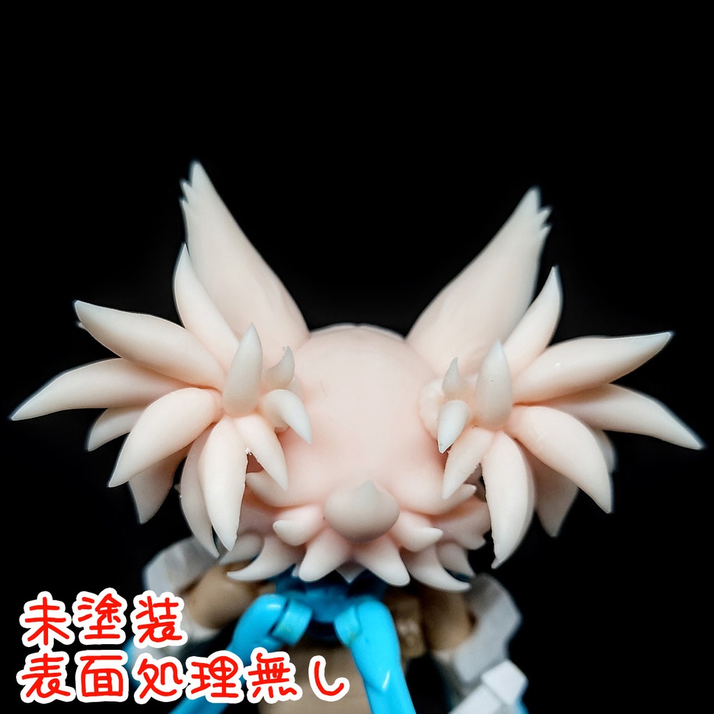 朱羅 & BK汎用ツインテール髪パーツ 狐耳 - (C式)