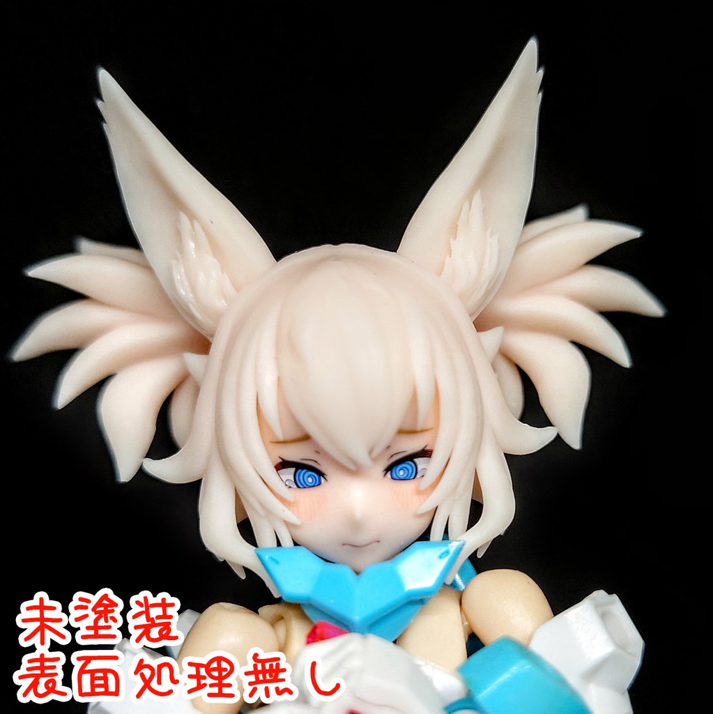 朱羅 & BK汎用ツインテール髪パーツ 狐耳 - (C式)