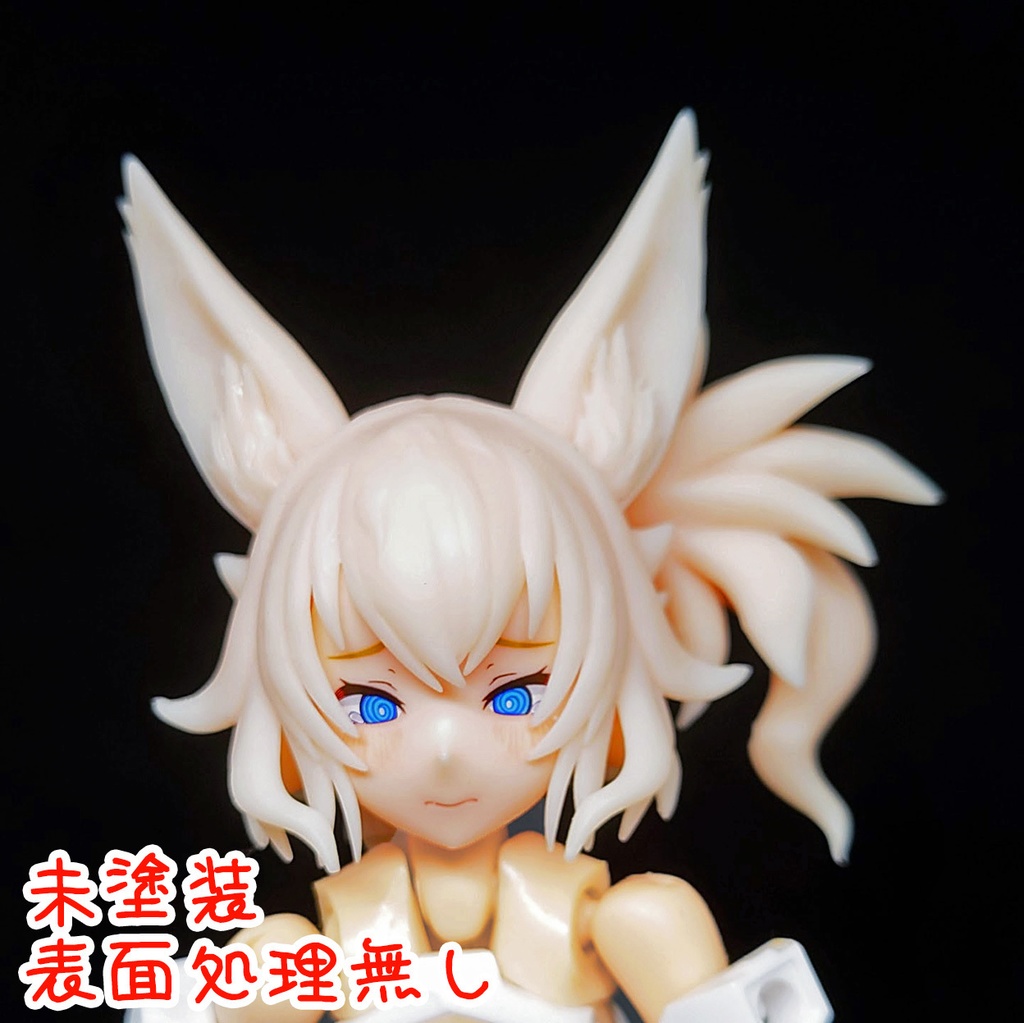 朱羅 & BK汎用ツインテール髪パーツ 狐耳 - (C式)
