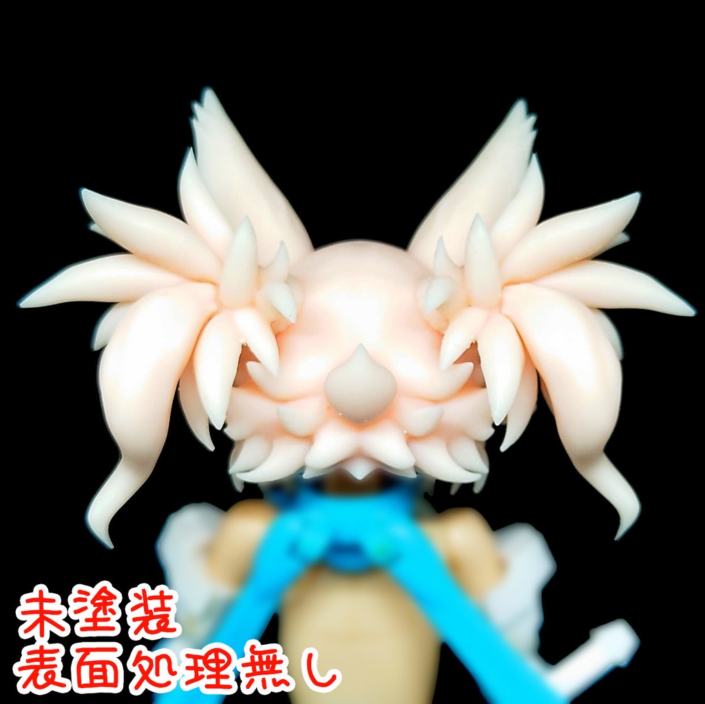 朱羅 & BK汎用ツインテール髪パーツ 狐耳 - (C式)