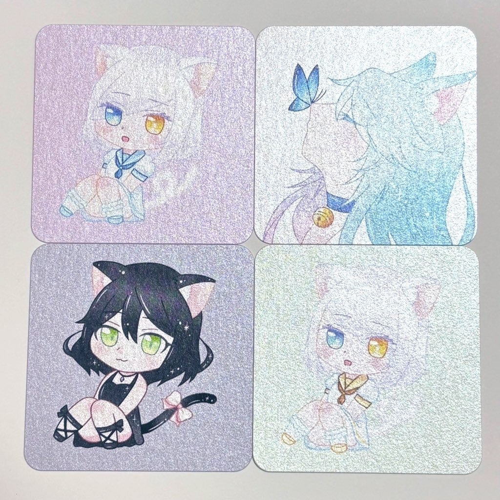 猫ちゃんミニカードBセット（4枚入り）