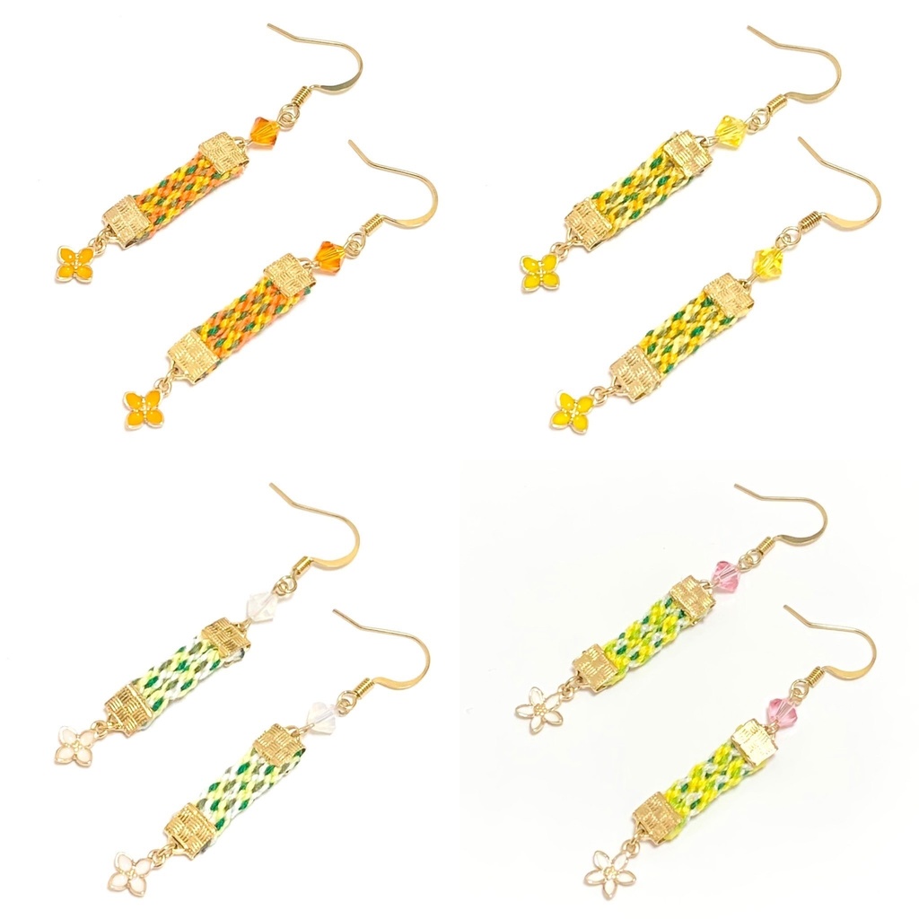 組紐ピアス【花シリーズ】
