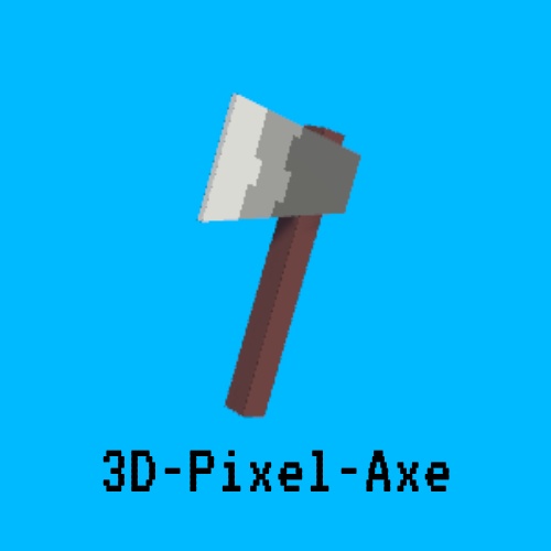 【FBX】ドット絵風 3D斧