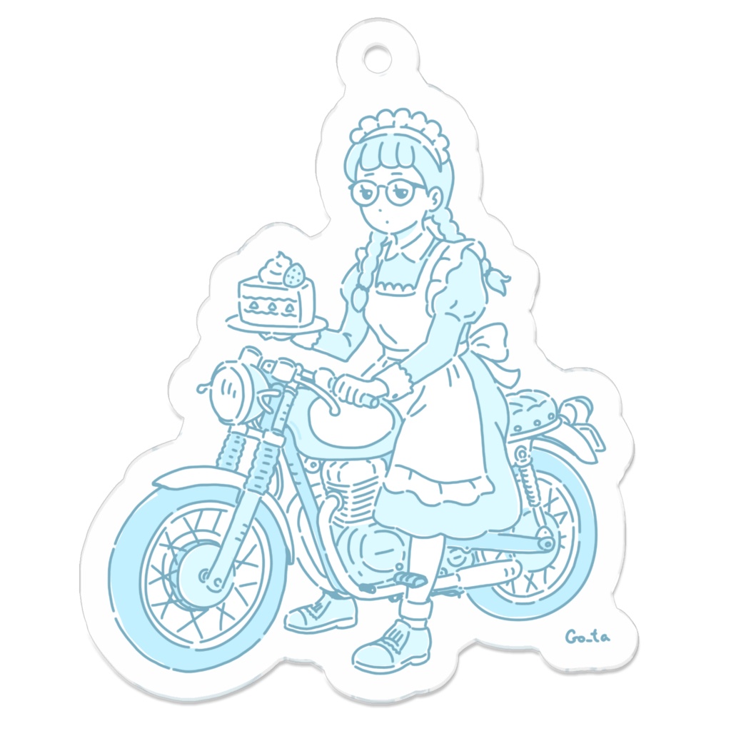 メイドさんのケーキ配達