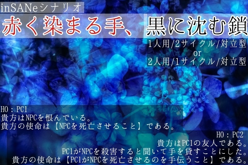 インセインシナリオ集『さくっとゆったり数時間で遊ぶシナリオ集』