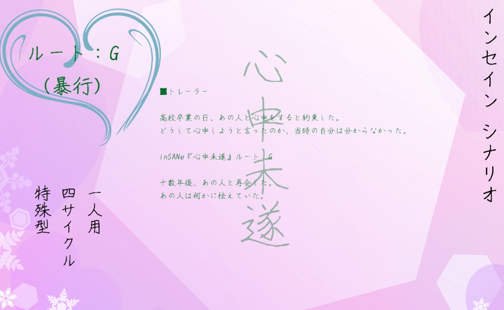 インセインシナリオ集『心中未遂』