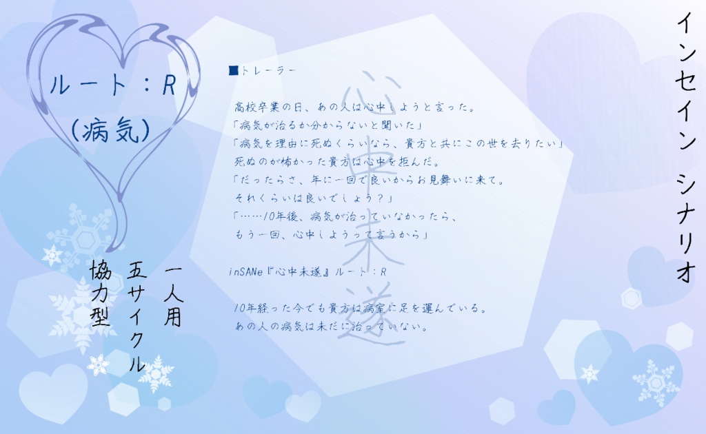 インセインシナリオ集『さくっとゆったり数時間で遊ぶシナリオ集3』