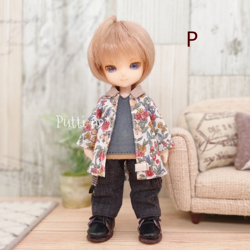 【オビツ11サイズ】ミドル丈シャツ ガーデン 単品