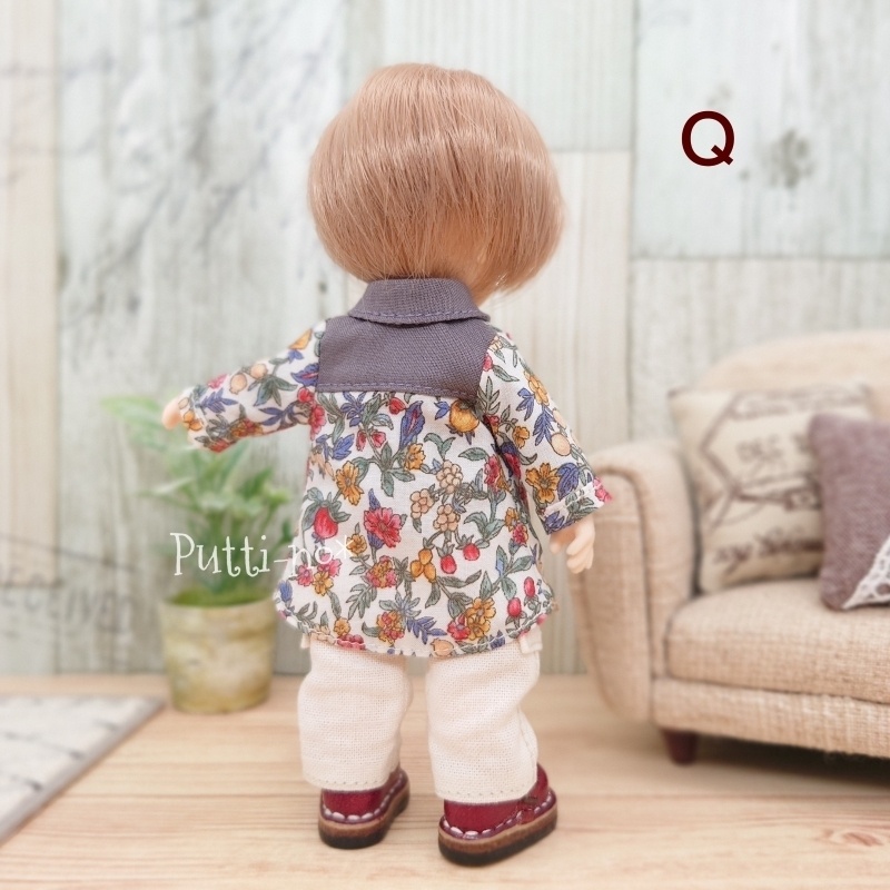【オビツ11サイズ】ミドル丈シャツ ガーデン 単品