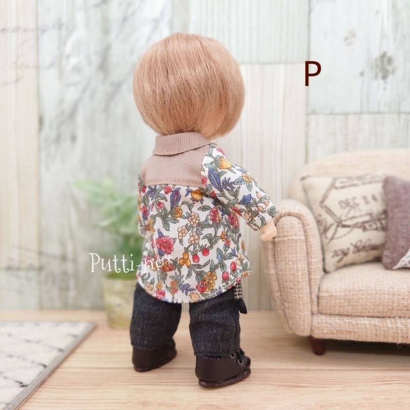 【オビツ11サイズ】ミドル丈シャツ ガーデン 単品