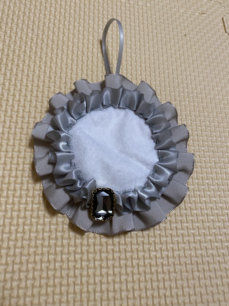 ロゼット ジュエリー グレー