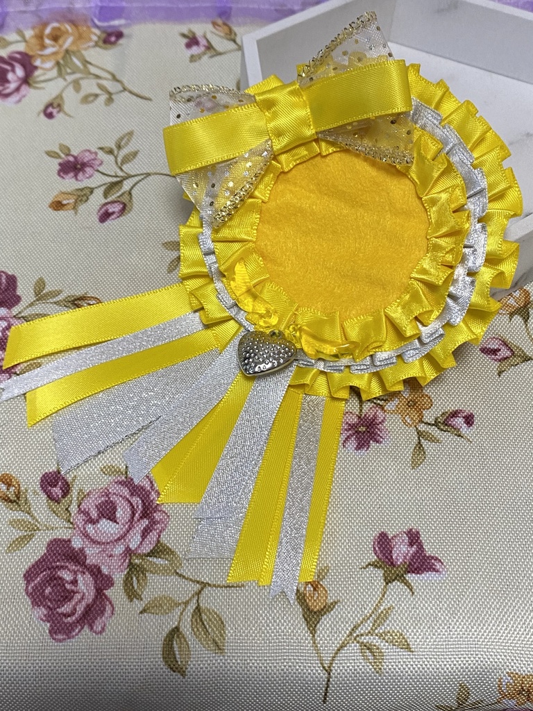 エンジェルハート ロゼット 缶バッジ 黄色