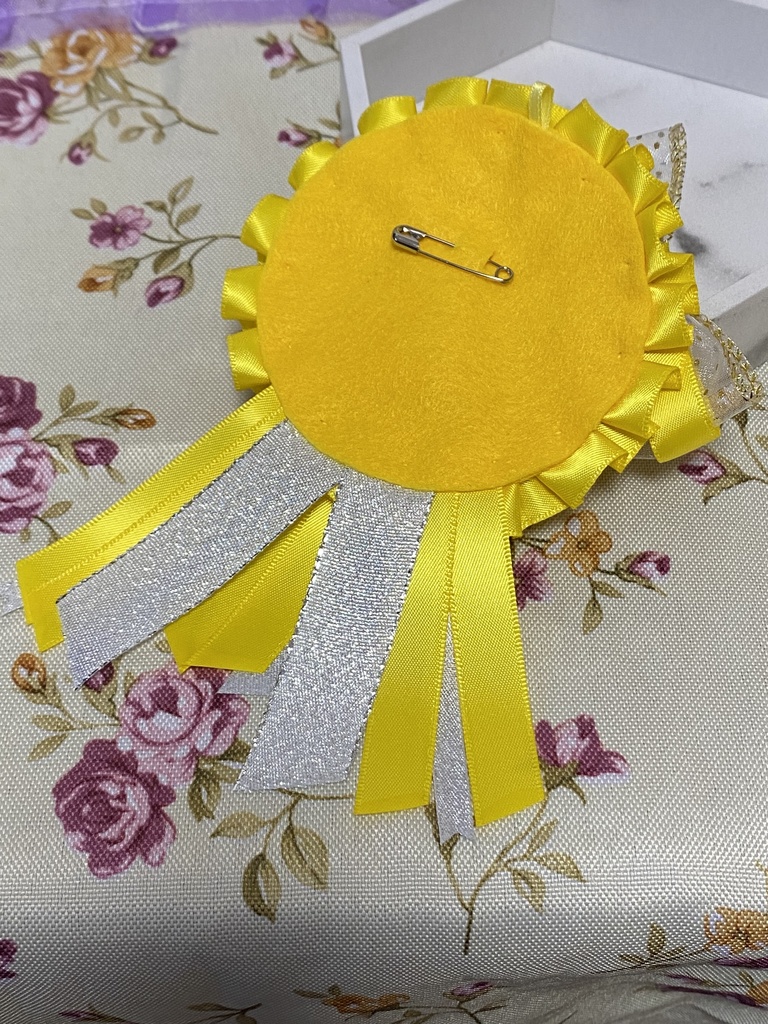 エンジェルハート ロゼット 缶バッジ 黄色