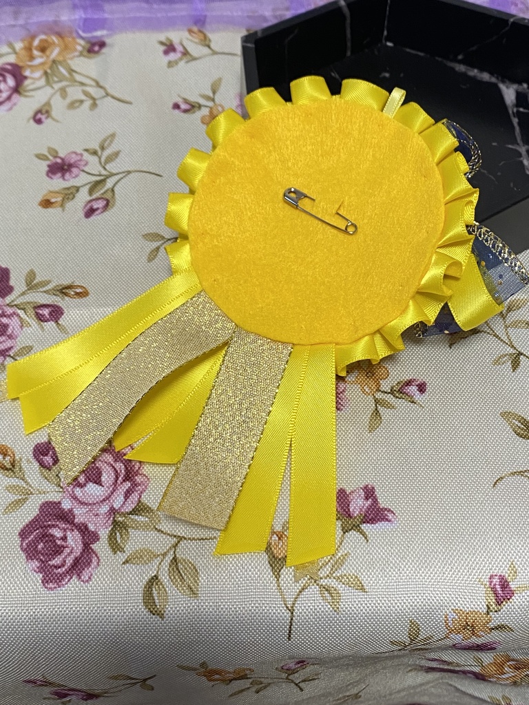 エンジェルハート ロゼット 缶バッジ 黄色