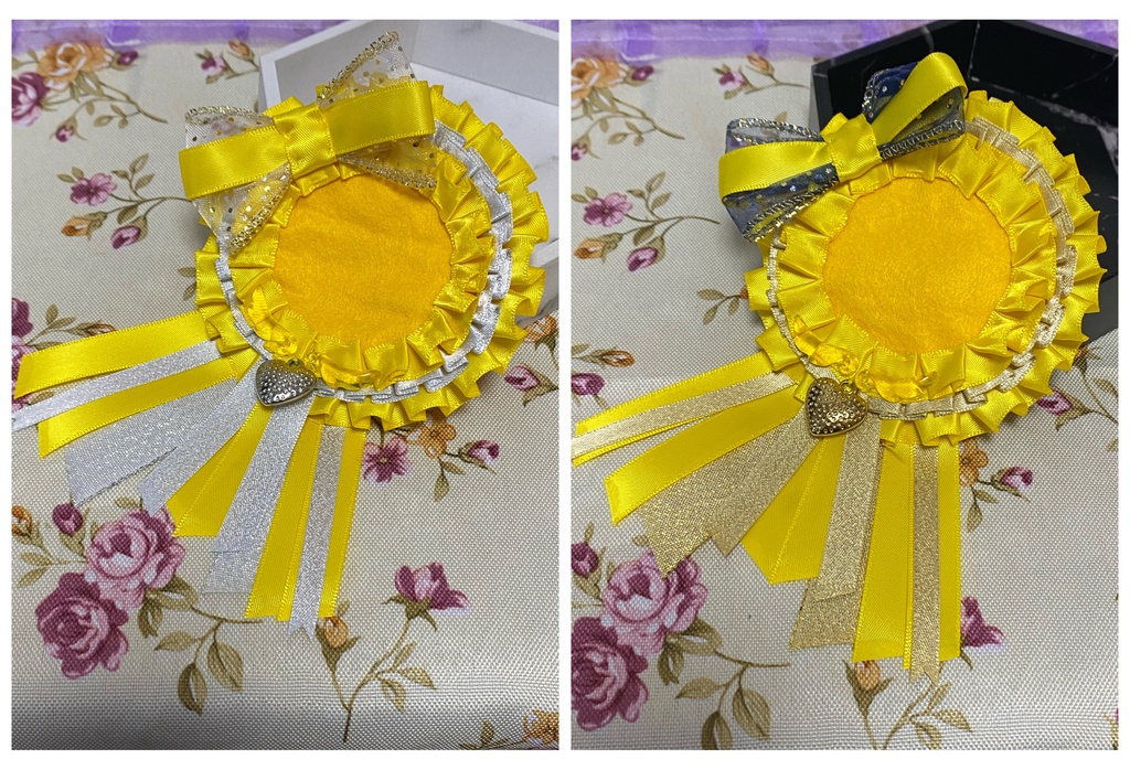 エンジェルハート ロゼット 缶バッジ 黄色
