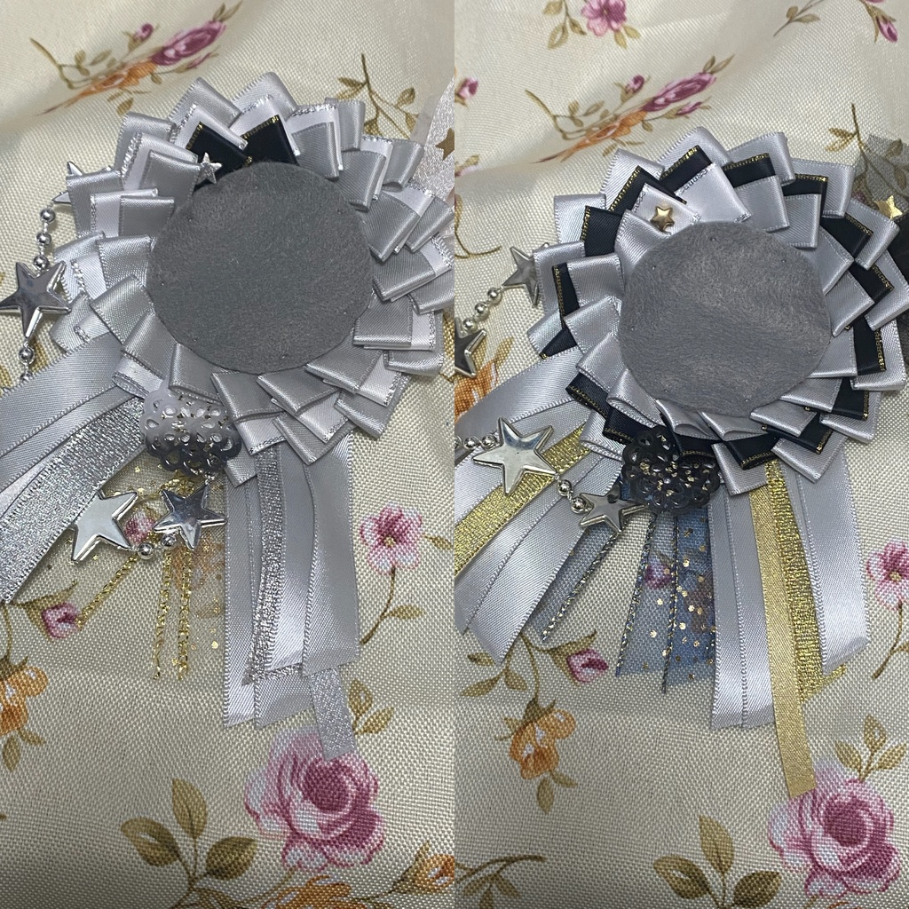 スターゲイザー ロゼット 缶バッジ 灰