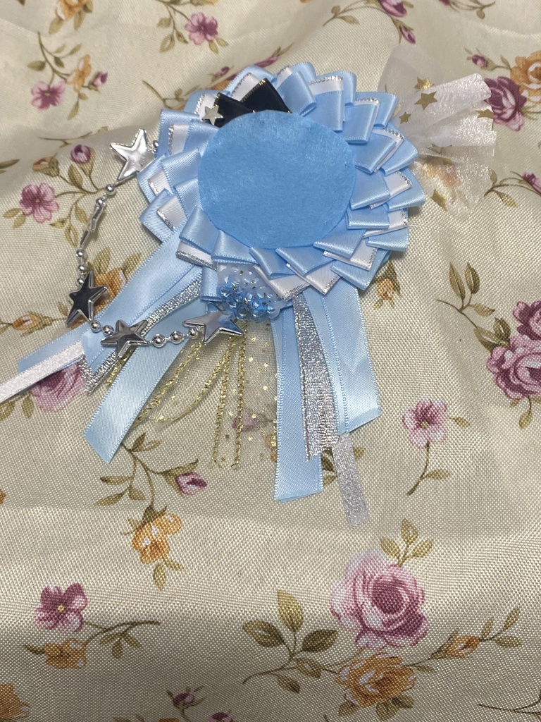 スターゲイザー ロゼット 缶バッジ 水色