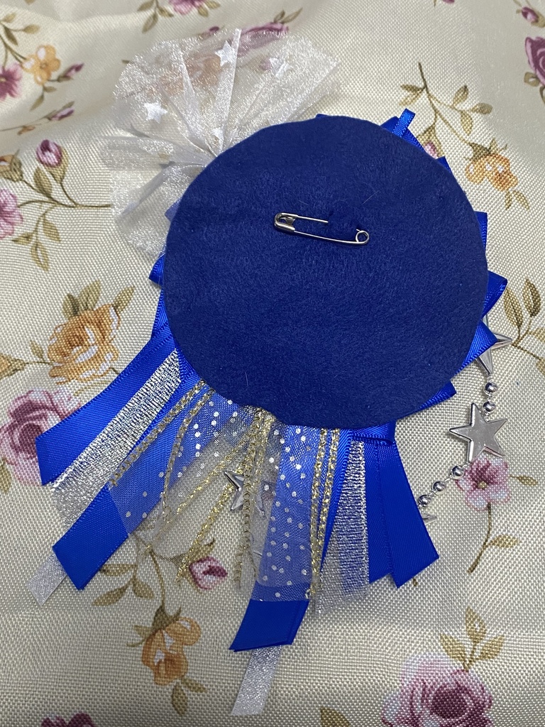 スターゲイザー ロゼット 缶バッジ 青