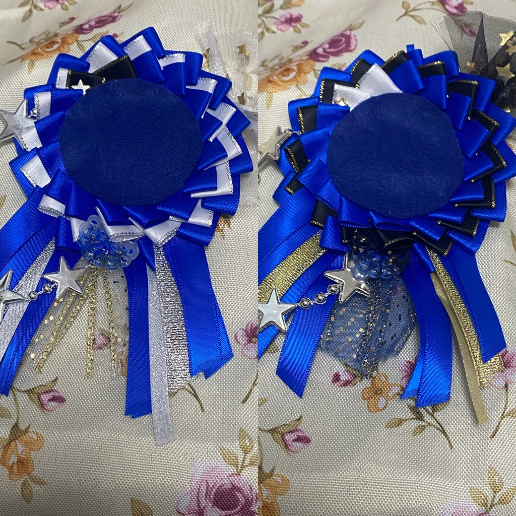 スターゲイザー ロゼット 缶バッジ 青