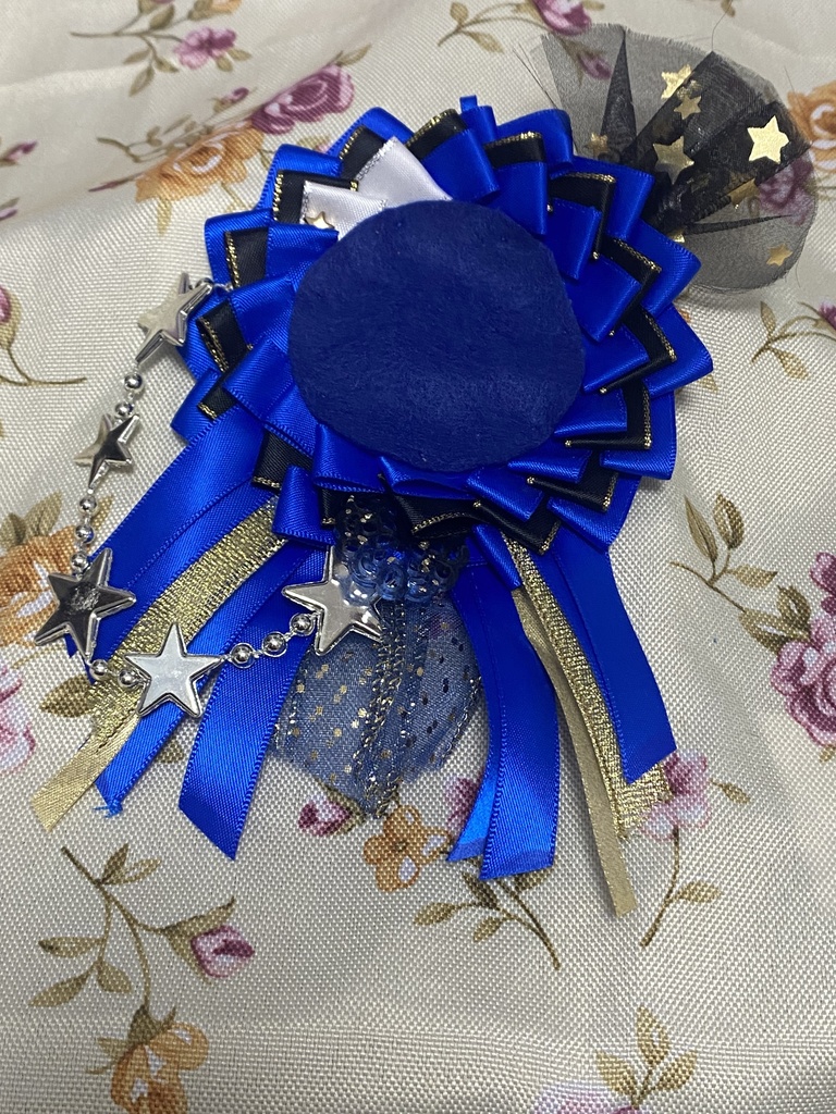 スターゲイザー ロゼット 缶バッジ 青