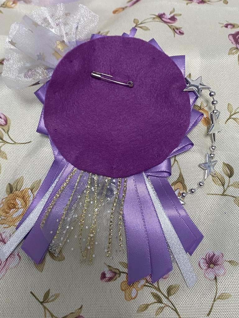 スターゲイザー ロゼット 缶バッジ 紫