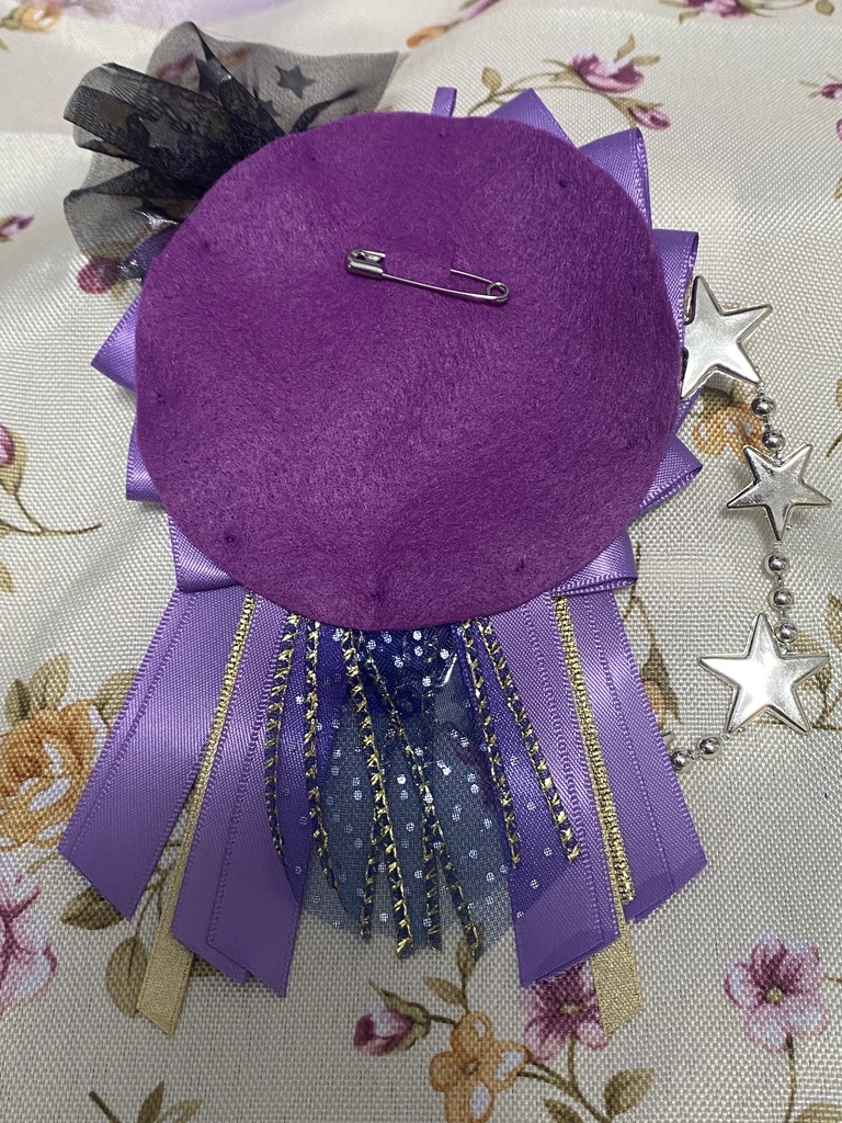 スターゲイザー ロゼット 缶バッジ 紫