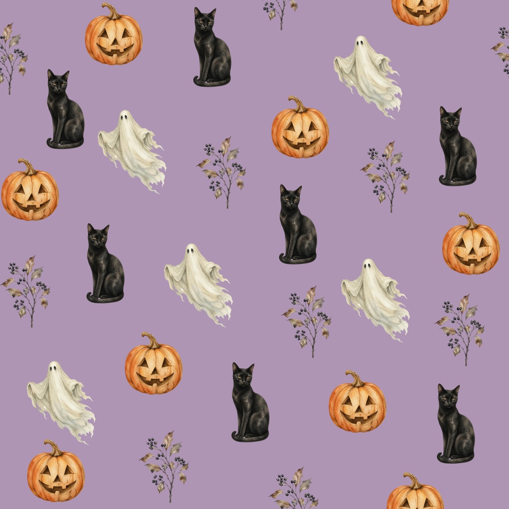ハロウィン デジタルペーパー｜大人かわいい くすみカラー 3枚セット