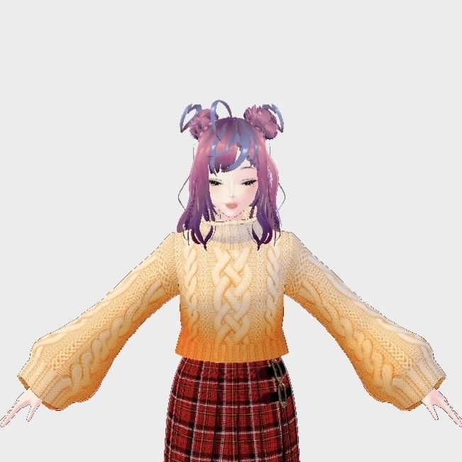 Basic knit sweater color option + red pleated skirt