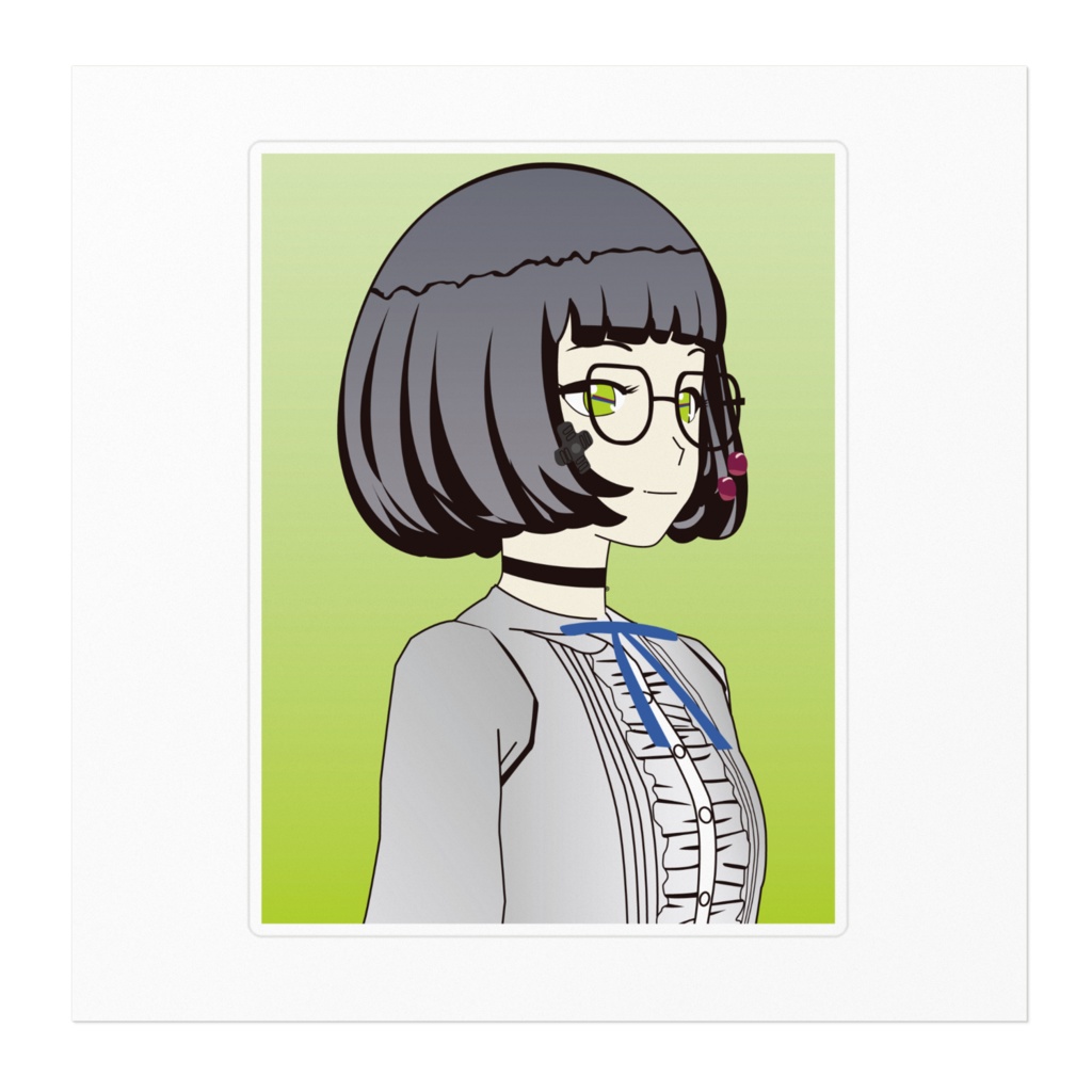 イェン円ちゃんステッカー(背景あり)