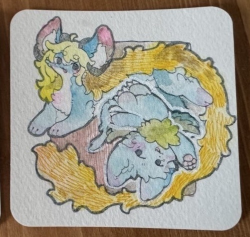 原画「ベルとクリア」