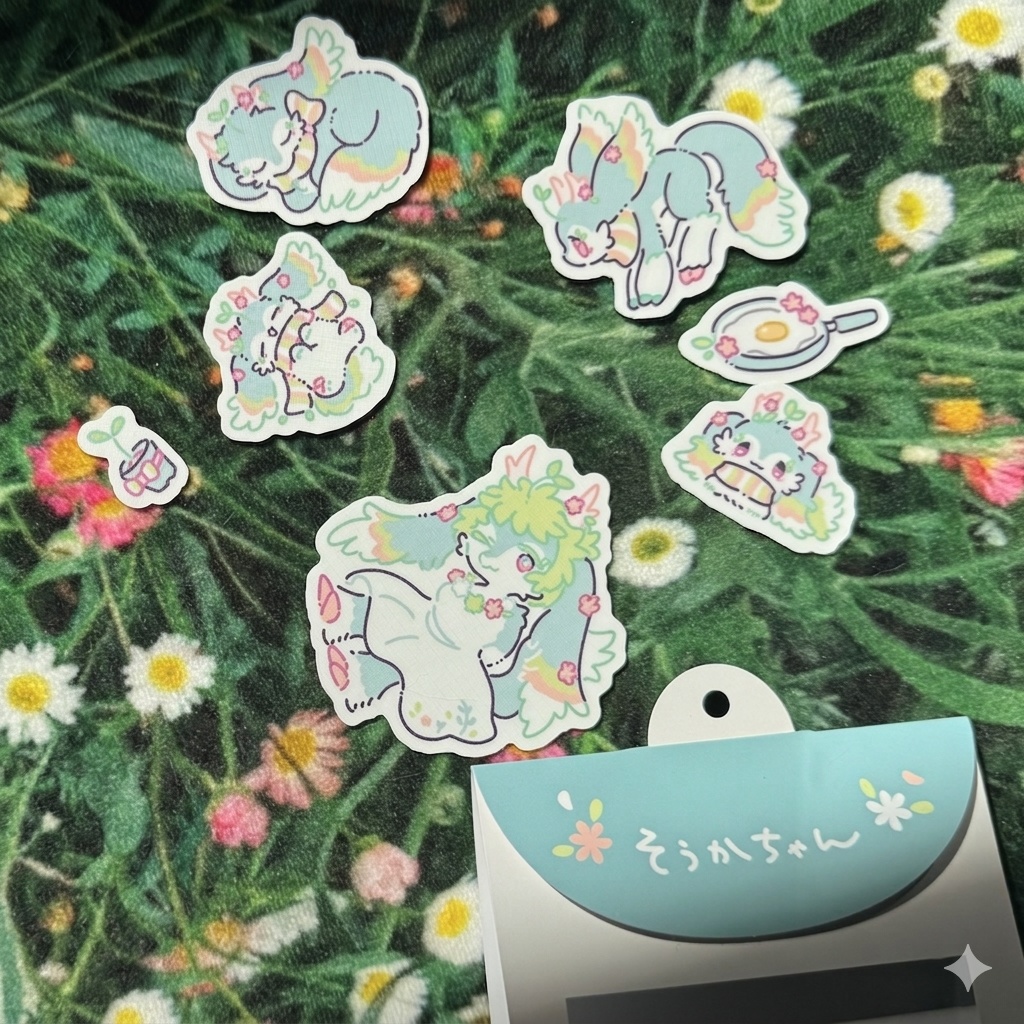 フレークシール「そうかちゃん」