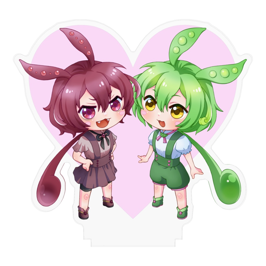 あんこもん&ずんだもんアクスタ(ハート)