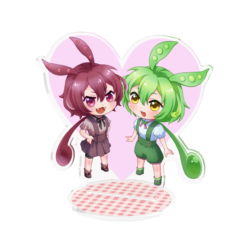 あんこもん&ずんだもんアクスタ(ハート)