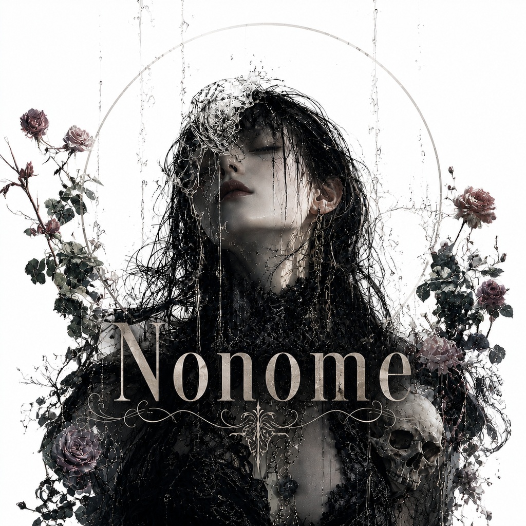 Nonome  壁紙　ホワイト　ブラックタイプ2枚