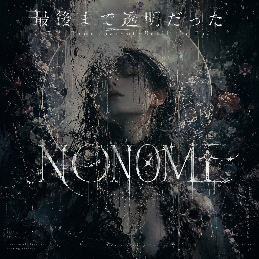 1ヶ月間限定発売‼️Nonome 最後まで透明だった 「Official MV」ジャケットNonome壁紙付き