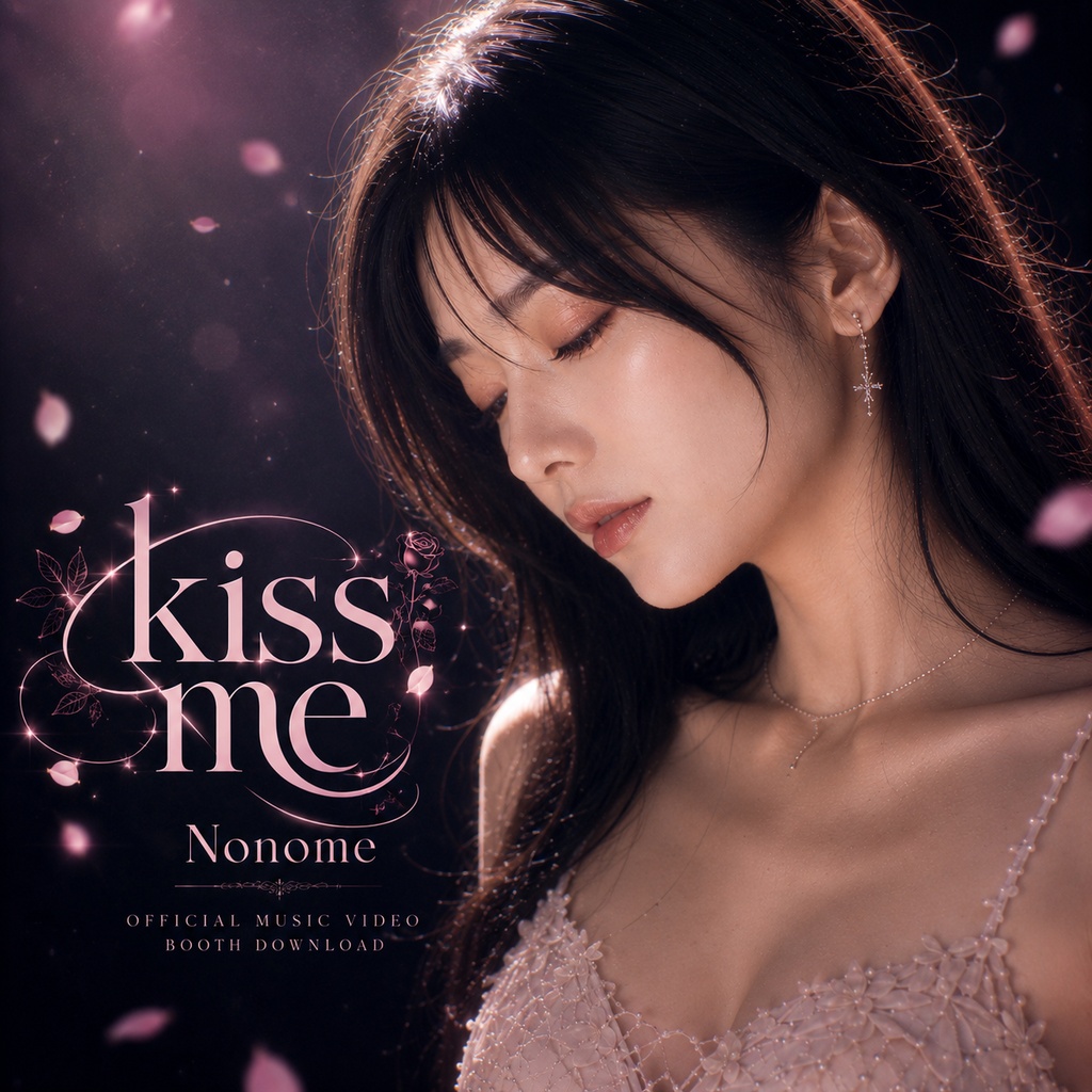 「kiss me」Nonome official music video 特製ジャケット2枚特製壁紙2枚組セット