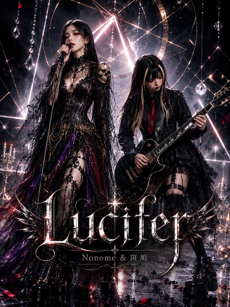 「Lucifer」Nonome&斑鳩　特別バージョン MV ジャケット2枚、壁紙2枚セット