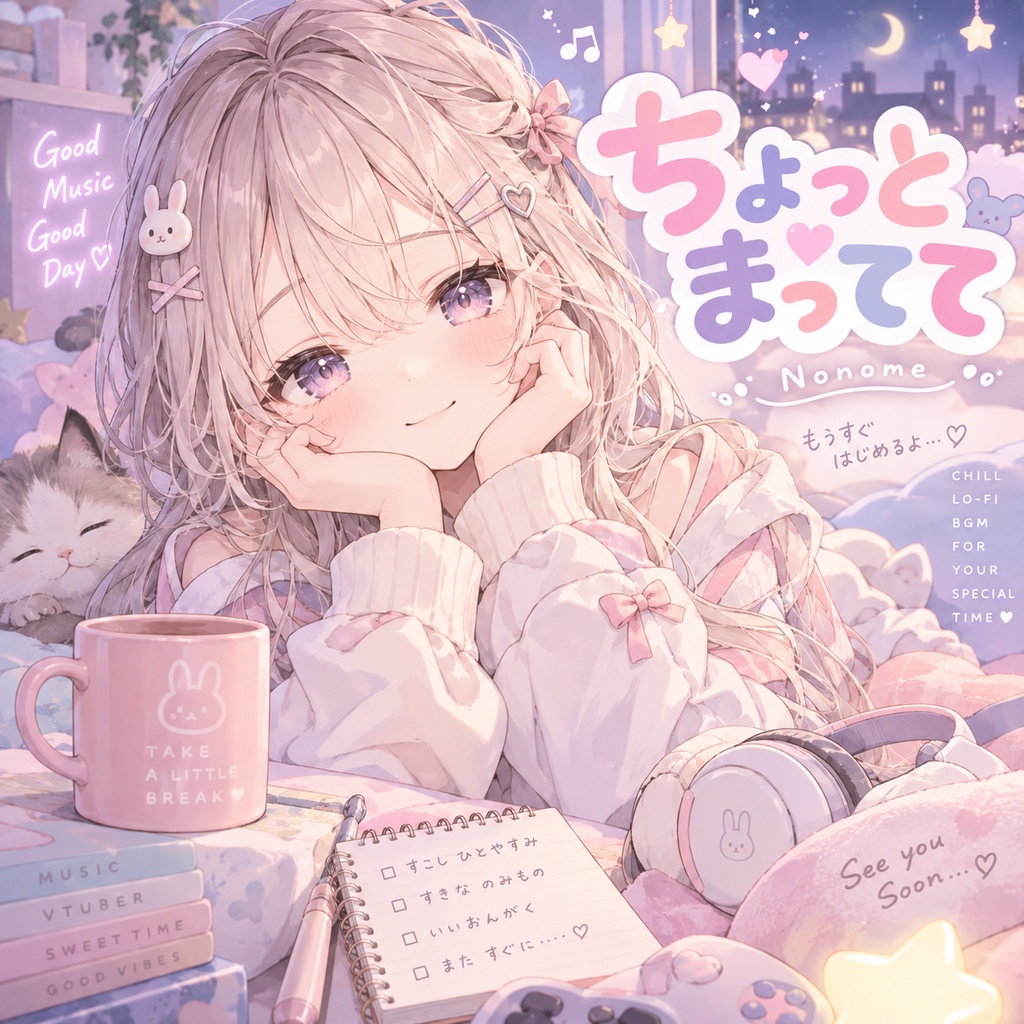 〖無料BGM・商用利用OK〗雑談配信・待機画面用BGM|かわいいLo-fi Chill|VTuber・配信者向け「ちょっとまってて」