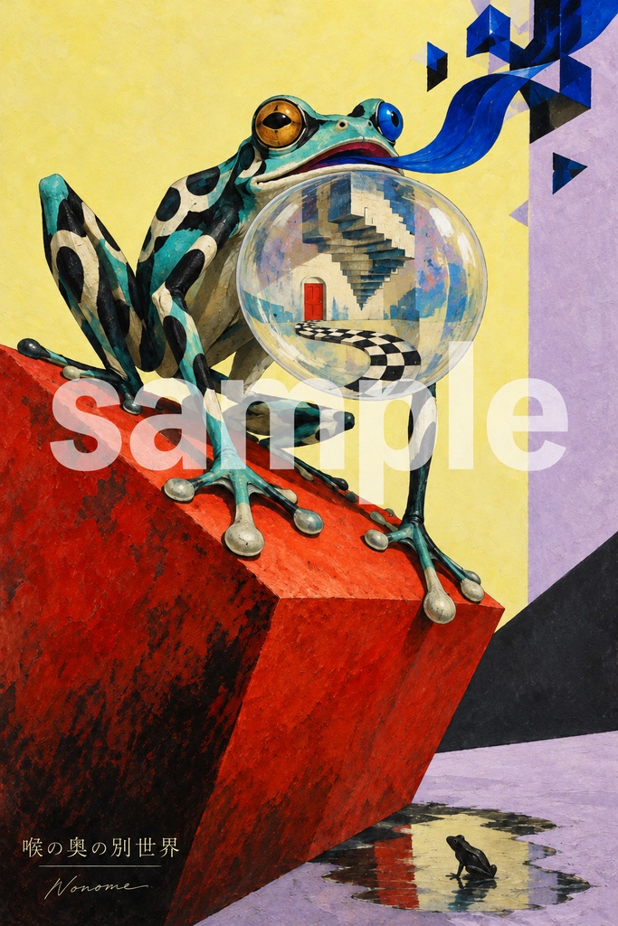 Nonomeアート　喉の奥の別世界　アート作品画像