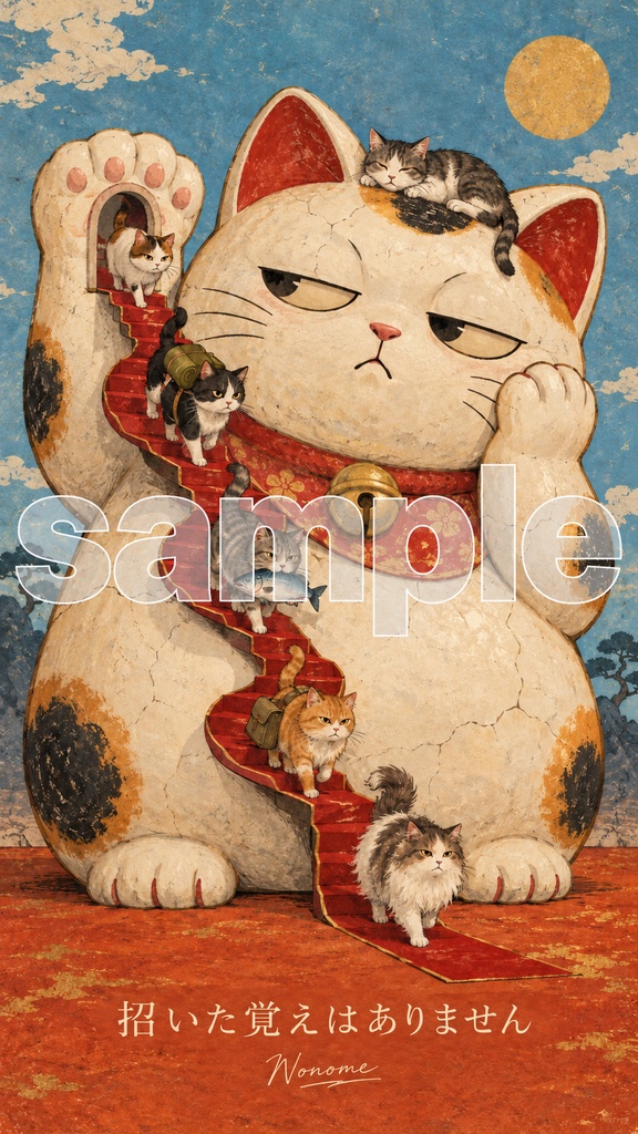 Nonomeアート　招いた覚えはありません　アート作品画像